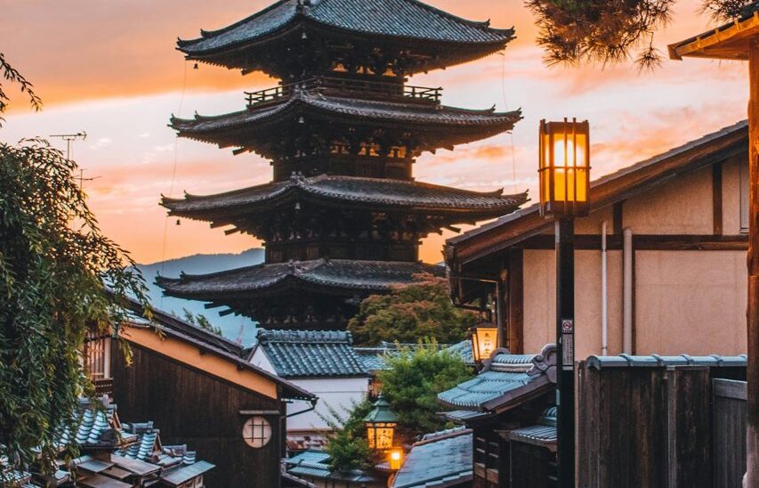 奈良公園の鹿と東大寺